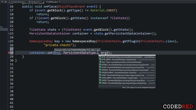 Persistent Data in Blocks | (Ep. 8) Advanced 1.16.x Spigot Coding