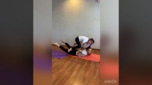Йога челлендж | акройога |yoga challenge | парные позы | позы на троих