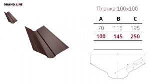 Новинка! Планка ендовы верхней фигурной.