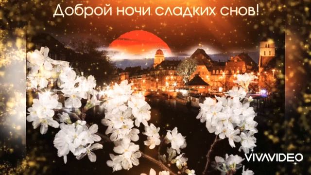 Доброго вечера! Спокойной ночи! Очень красивое пожелание! смотреть онлайн