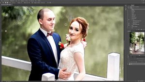 Обработка свадебной фотографии в фотошоп