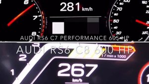 Audi RS6 C7 Performance vs Audi RS6 C8 0-300 km/h