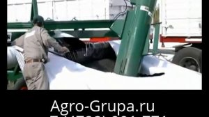 Хранение зерна в полимерных рукавах.