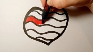 Рисование Сердце для детей. Как нарисовать и раскрасить сердце. Рисунок для детей сердечко