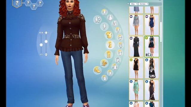 {The Sims 4 (CAS)} - Создание основательницы династии смотреть онлайн