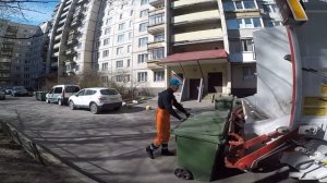 Тест Мусоровоза SB 16 на шасси IVECO в Санкт Петербурге