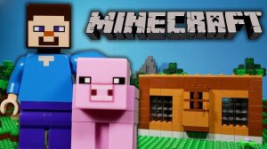 LEGO Мультфильм Minecraft - Первая Ночь / 1 Серия  [4К]