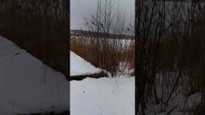 Инютинское озеро зимой.