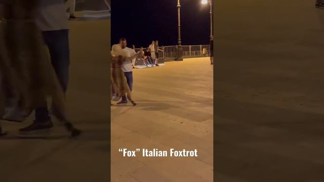 The Italian Style Foxtrot. A magical night in Italy dancing under the stars