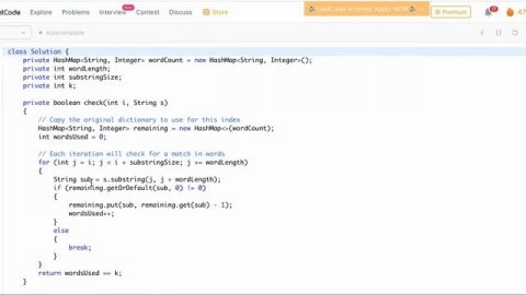 substring with concatenation of all words| leetcode | java