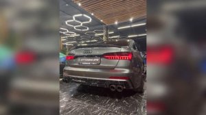 Audi A6 C8 звук выхлопа после замены трассы и установки спорткатов