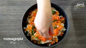 ТРЕСКА с овощами в пикантном соусе | Запеченная в духовке | Сочная и ароматная