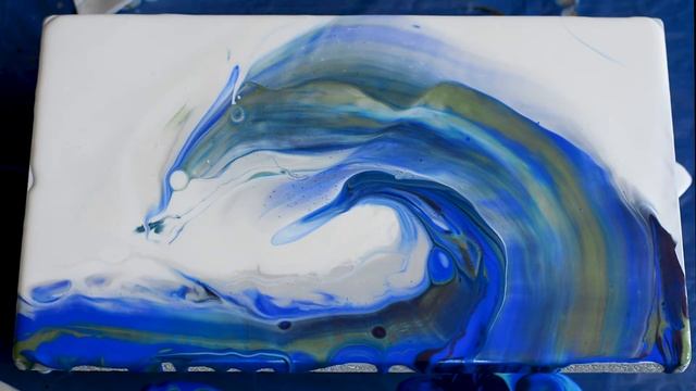 Рисуем огромную волну или цунами!!! Флюид арт. Акриловая заливка. Бонус в конце смотреть онлайн