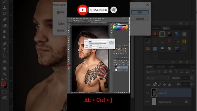 Fix a big and wide forehead in photoshop ??? #shorts #creative #youtube short