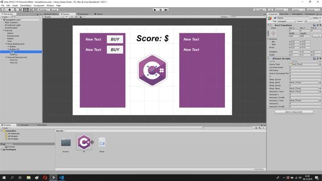 Unity Clicker Game: Shop in Clicker C# #02 смотреть онлайн