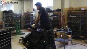 Сборка Cummins 6ISBe. Установка головки блока.