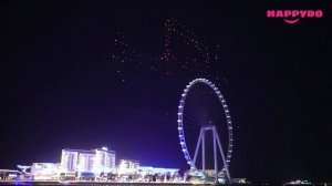 Dubai Shopping Festival 2021 -  2022  Drone Light Show l Ain Dubai l Dubai Wheel Bluewaters Island