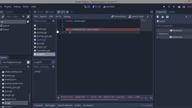 Godot shooter platformer series | Part 9 Pause menu, Failed screen смотреть онлайн