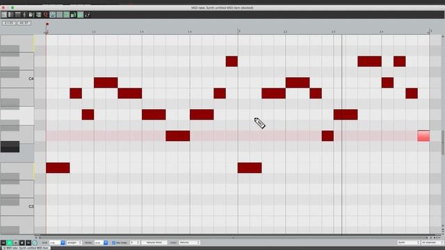Step Sequencer with the MIDI Editor in REAPER