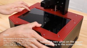 ELEGOO SATURN 2: How to replace the tempered glass?