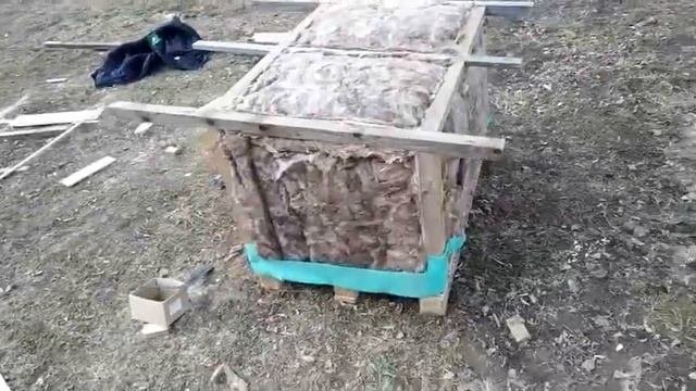 Теплая будка для собаки