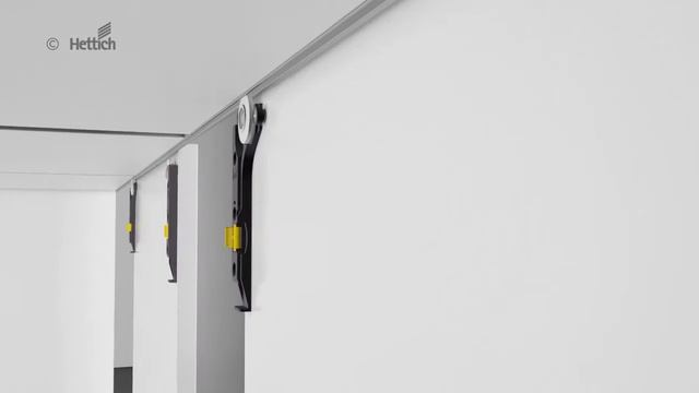 Sliding door system SlideLine M: Soft colliding for two or more doors