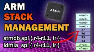 Getting Started with ARM Memory Management Using 'The Stack'  |  R13/SP Control in ARM Assembly