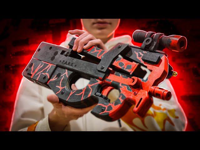 СДЕЛАЛ P90 FISSURE из STANDOFF 2 из ДЕРЕВА! | П90 Трещины DIY T.A.R.G.
