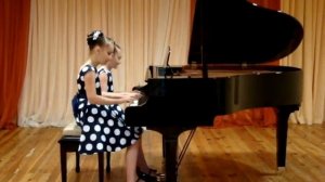 Ю.Маевский "Весёлая румба". Марья и Ульяна Соловьёвы, ДМШ №6 Гомель