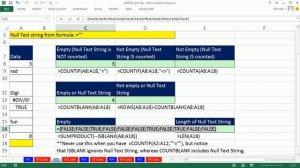 Excel Magic Trick 972: Empty Cell or Null Text String in Formulas: Counting Formulas