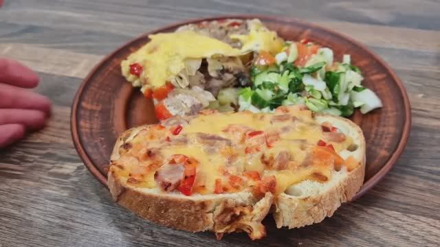 Универсальный рецепт для завтрака ,обеда и ужина! Быстро и вкусно!