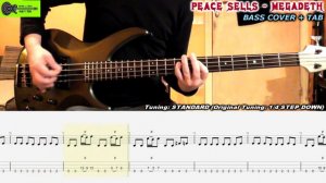 Peace Sells BASS COVER with TAB | MEGADETH | TUTORIAL | LESSON | PLAY ALONG