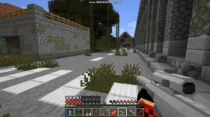 Зомби апокалипсис в майнкрафте с модом на оружие карта от фантома