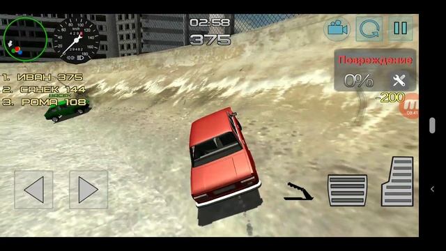 Russian Car Destruction Derby 3D #4: Тест ВАЗ-2101 , покатушки на ночной карте и покупка Москвича смотреть онлайн