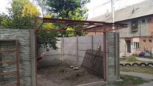 Горизонтально складные ворота, своими руками.