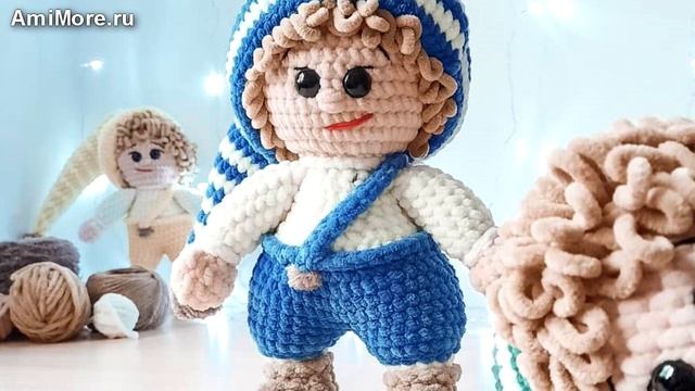Амигуруми: схема Гном Оливер. Игрушки вязаные крючком - Free crochet patterns.
