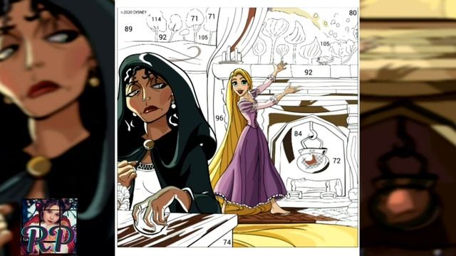 Рапунцель/ Запутаная история/ Раскраска по номерам/ Happy Colors смотреть онлайн