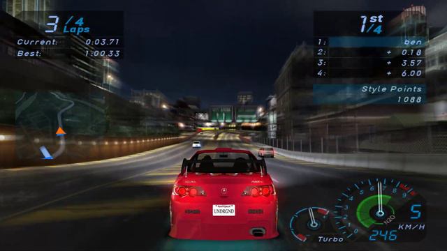 Need for Speed Underground 4k GTX 1060 смотреть онлайн