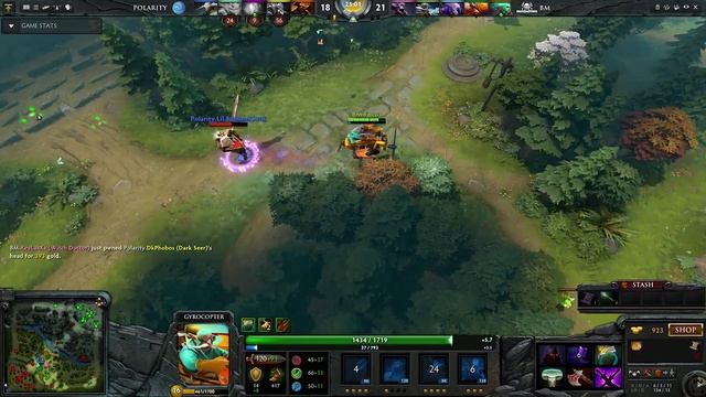 Dota 2-Gyrocopter [ BM Vs POLARITY ] Highlight смотреть онлайн