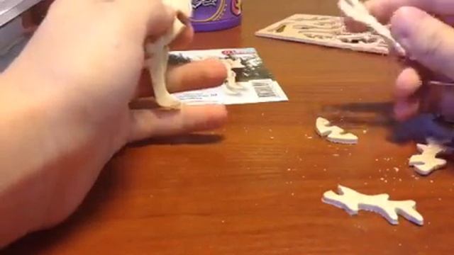 Делаем оленя из дерева смотреть онлайн