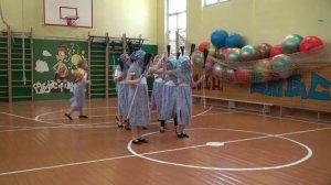 Частушки бабок-ёжек.Танец учеников школы № 327