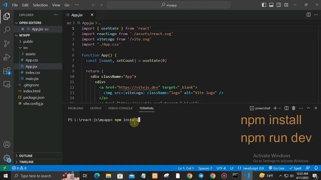 How to Install React JS App 2023 | React js