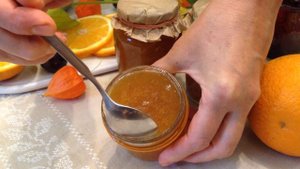 Солнечный джем из 1.5 кг желтой сливы и 1 апельсина