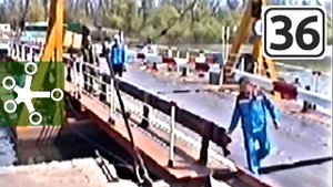 Понтонная переправа на трассе Калач - Богучар