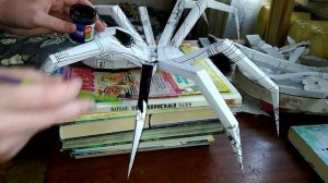 DIY - Огромный паук из бумаги своими руками