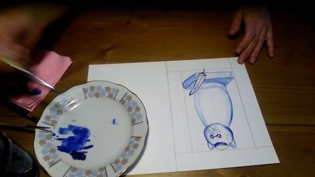 Мастер-класс "Кот в стиле гжель" смотреть онлайн