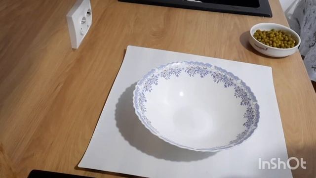 Салат из свеклы с репчатым луком и зелёным горошком #салатсосвеклой #салатовощной #галинаподлеских