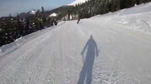 Спуск с Каменного Столба, Роза Хутор, 15.02.2022