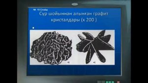 Видеолекция "Шойындағы графителу процестері"