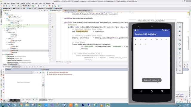 Random Numbers with GridView and Array Adapter смотреть онлайн